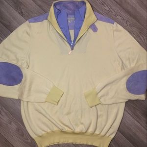 Franck Namani Sweater Men’s Size Large Quarter Zip Italian Cashmere Luxury